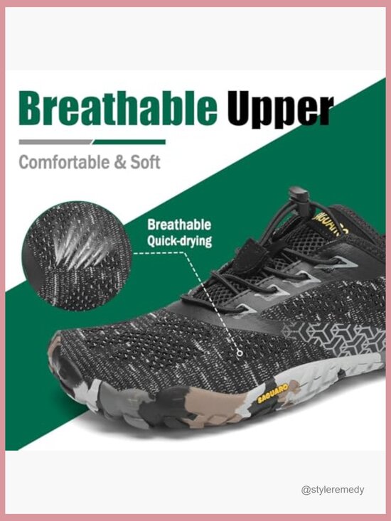 Wide Toe Box Minimalist Sneakers Zero Drop Trail Running Shoes
